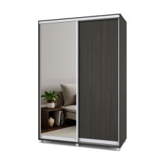РОЛАНД Шкаф-купе с зеркалом Венге (600*1500) Р652 в Асбесте - asbest.mebel24.online | фото