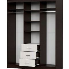 Шкаф-купе ШКП 1 (Венге/Ясень Анкор светлый) в Асбесте - asbest.mebel24.online | фото 2