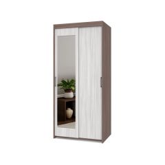 ТОМАС Шкаф-купе с зеркалом Шимо темный/светлый Т22 в Асбесте - asbest.mebel24.online | фото