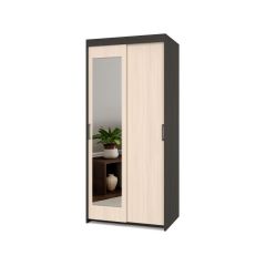 ТОМАС Шкаф-купе с зеркалом Венге/Млечный дуб Т22 в Асбесте - asbest.mebel24.online | фото