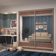 Шкаф-купе Юлия 2200 ЛДСП/Зеркало/ЛДСП (ЛДСП 1 кат.) в Асбесте - asbest.mebel24.online | фото 8