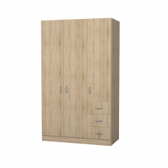 Шкаф Лофт 3-х створчатый в Асбесте - asbest.mebel24.online | фото