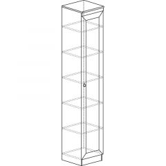 Шкаф многоцелевой №601 Инна Денвер темный в Асбесте - asbest.mebel24.online | фото 2