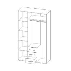 Шкаф Парма 3-х створчатый в Асбесте - asbest.mebel24.online | фото 3