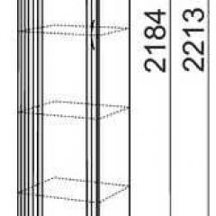 Шкаф-пенал левый Виктория 17 со стеклом в Асбесте - asbest.mebel24.online | фото 5