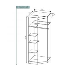 СКАНДИ ШДУ765.1 Шкаф угловой в Асбесте - asbest.mebel24.online | фото 2