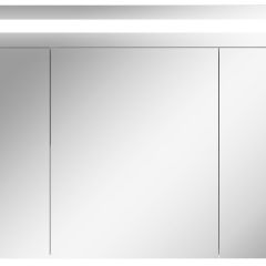 Шкаф-зеркало Аврора 100 с подсветкой LED Домино (DV8012HZ) в Асбесте - asbest.mebel24.online | фото