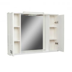Шкаф-зеркало Cube 100 Эл. Домино (DC5013HZ) в Асбесте - asbest.mebel24.online | фото 3