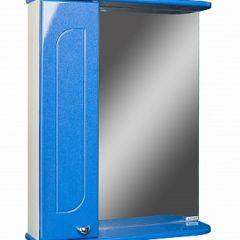Шкаф-зеркало Радуга Синий металлик 60 левый АЙСБЕРГ (DA1130HZR) в Асбесте - asbest.mebel24.online | фото 1