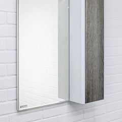 Шкаф-зеркало Uno 60 Дуб серый левый/правый Домино (DU1503HZ) в Асбесте - asbest.mebel24.online | фото 9
