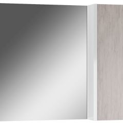 Шкаф-зеркало Uno 80 Дуб серый левый/правый Домино (DU1504HZ) в Асбесте - asbest.mebel24.online | фото 1
