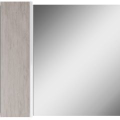 Шкаф-зеркало Uno 80 Дуб серый левый/правый Домино (DU1504HZ) в Асбесте - asbest.mebel24.online | фото 2