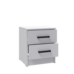 Спальня Асти Тумба прикроватная (Белый) в Асбесте - asbest.mebel24.online | фото 2