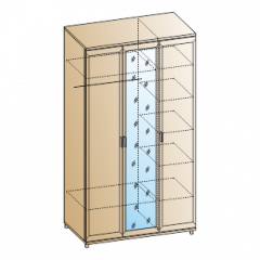 Спальня Мелисса композиция 3 (Гикори Джексон светлый) в Асбесте - asbest.mebel24.online | фото 4