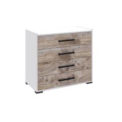 Спальня Соната Комод (Белый/Дуб юкон) в Асбесте - asbest.mebel24.online | фото
