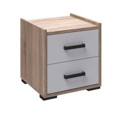 Спальня Соната Тумба прикроватная (дуб сонома/белый) в Асбесте - asbest.mebel24.online | фото