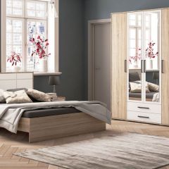 Спальня Соната Тумба прикроватная (дуб сонома/белый) в Асбесте - asbest.mebel24.online | фото 3