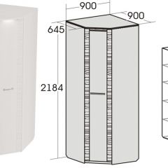 Спальный гарнитур Элана (модульная) Бодега белая в Асбесте - asbest.mebel24.online | фото 12