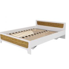 Спальный гарнитур Милана (Белый/Сосна Гранд) модульный в Асбесте - asbest.mebel24.online | фото 6