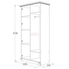 Спальный гарнитур Ольга-1Н (модульная) в Асбесте - asbest.mebel24.online | фото 3