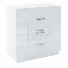 Спальный гарнитур Тиффани (БЕЛЫЙ ТЕКСТУРНЫЙ/БЕЛЫЙ) в Асбесте - asbest.mebel24.online | фото 12