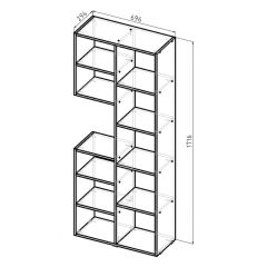 Стеллаж Элемент-2 (белый) в Асбесте - asbest.mebel24.online | фото 6