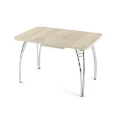 Стол-бабочка Паук пластик травертин Семолина бежевая в Асбесте - asbest.mebel24.online | фото