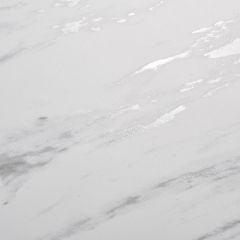 Стол BELLUNO 160 MARBLES KL-99 Белый мрамор матовый, итальянская керамика/ белый каркас, ®DISAUR в Асбесте - asbest.mebel24.online | фото 9