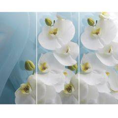 Стол Бостон-3 (Белая Орхидея) 1100/1420*700, опора Брифинг в Асбесте - asbest.mebel24.online | фото 2