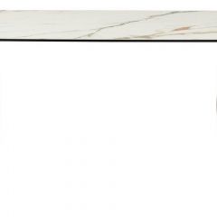 Стол BRONTE 220 KL-188 Контрастный мрамор матовый, итальянская керамика/ Шампань, ®DISAUR в Асбесте - asbest.mebel24.online | фото 2