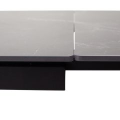 Стол FORIO 160 MATT BLACK MARBLE SOLID CERAMIC / BLACK, ®DISAUR в Асбесте - asbest.mebel24.online | фото 2