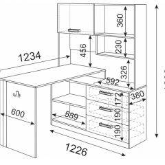 Стол компьютерный ВОЛКЕР М07 (ЯШС) в Асбесте - asbest.mebel24.online | фото 3