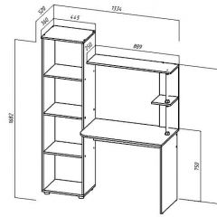 ЮНИОР-2 Стол компьютерный в Асбесте - asbest.mebel24.online | фото