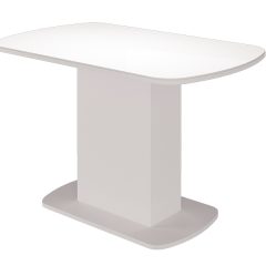 Стол обеденный Соренто (Белый глянец) в Асбесте - asbest.mebel24.online | фото 2