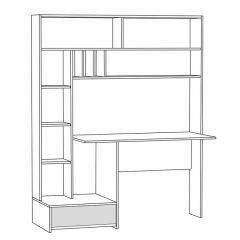 Стол письменный 03.243 Н Лайт в Асбесте - asbest.mebel24.online | фото 3