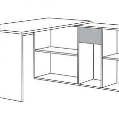 Стол письменный Лайт 03.245 F (белый) в Асбесте - asbest.mebel24.online | фото 3