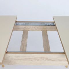 Стол раскладной со стеклом (опоры массив цилиндрический) "Хоста" в Асбесте - asbest.mebel24.online | фото 9