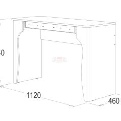 Стол туалетный + Зеркало навесное Ольга-12 (ЛДСП) в Асбесте - asbest.mebel24.online | фото 4