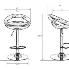 Стул барный DOBRIN DISCO LM-1010 (белый) в Асбесте - asbest.mebel24.online | фото 2