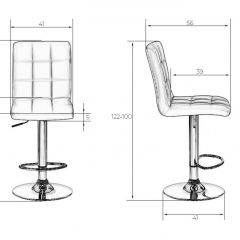 Стул барный DOBRIN KRUGER LM-5009 (коричневыйй) в Асбесте - asbest.mebel24.online | фото 2