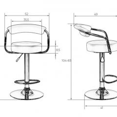 Стул барный DOBRIN MARTA LM-5013 (черный) в Асбесте - asbest.mebel24.online | фото 2