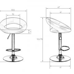 Стул барный DOBRIN MIRA LM-5001 (коричневый) в Асбесте - asbest.mebel24.online | фото 3