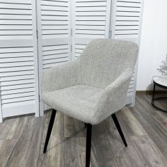 Стул BRANDY WZ2042-19 галечный серый фактурный велюр/ черный каркас М-City в Асбесте - asbest.mebel24.online | фото 5