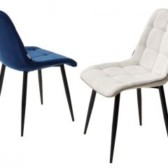 Стул CHIC BLUVEL-86 NAVY BLUE / черный каркас М-City в Асбесте - asbest.mebel24.online | фото 2
