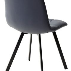 Стул CHILLI SQUARE HK017-09 серо-черничный, PU/ черный каркас М-City в Асбесте - asbest.mebel24.online | фото 3