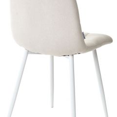 Стул CHILLI UF860-01B бежевый, ткань/белый каркас М-City в Асбесте - asbest.mebel24.online | фото 2