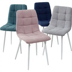 Стул CHILLI UF860-04B сиреневый, ткань/ белый каркас М-City в Асбесте - asbest.mebel24.online | фото 2