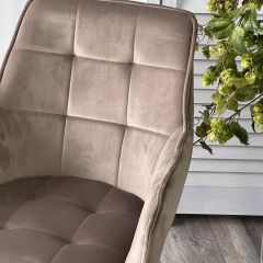 Стул MAVERICK 360 град. поворот. BLUVEL-40 BEIGE/ черный каркас, М-City в Асбесте - asbest.mebel24.online | фото 6