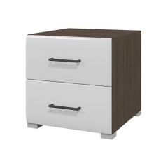Тумба прикроватная Ненси (Венге/Белый глянец) в Асбесте - asbest.mebel24.online | фото