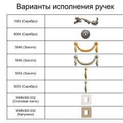 Тумба прикроватная Тиффани Premium слоновая кость/золото (ТФТП-1(П) в Асбесте - asbest.mebel24.online | фото 2